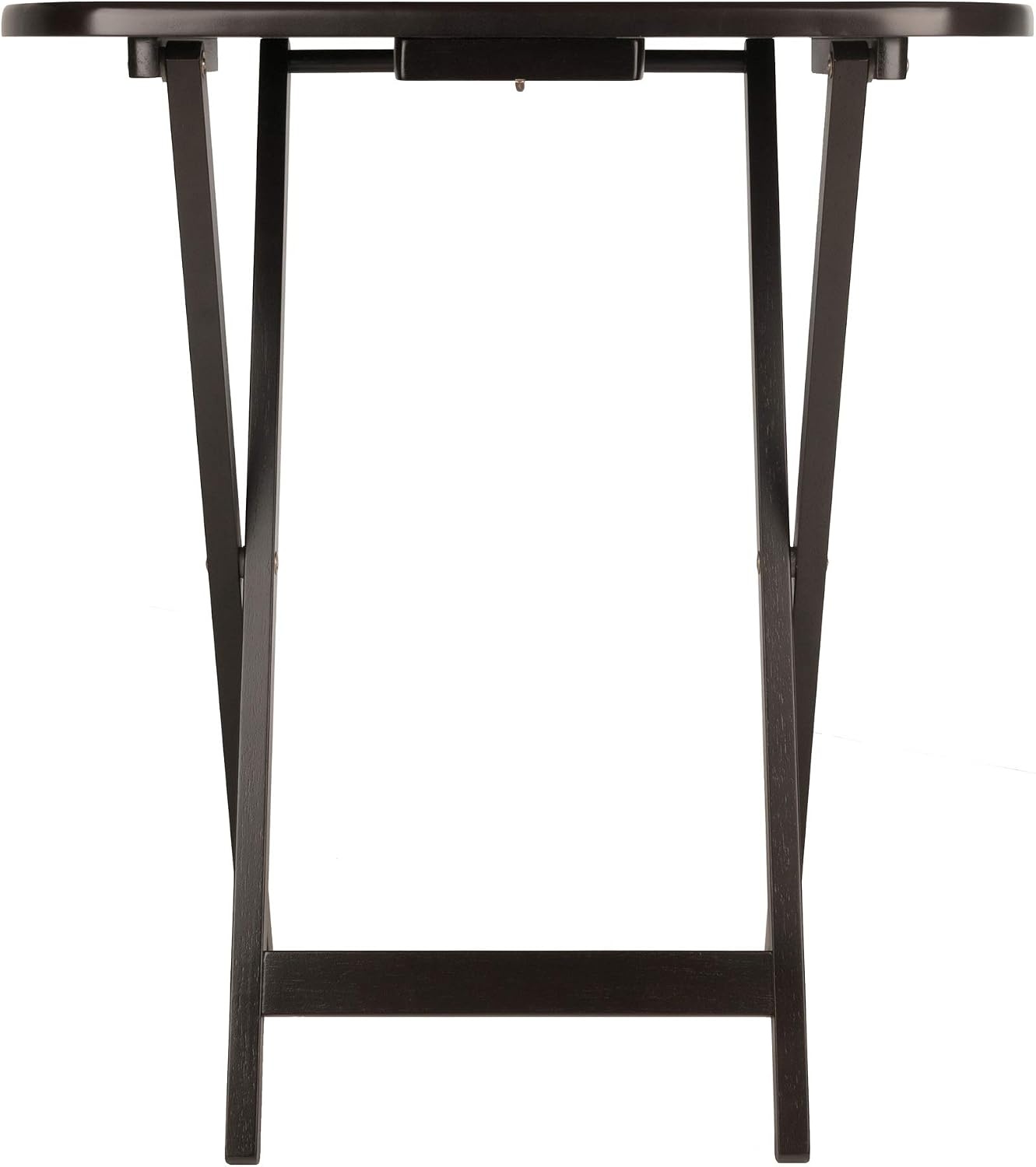 image:imageWinsome Corbett Set of 2 Oversized Foldable Snack Tables Easy to Store Portable Fold Up Table Set for Kitchen Living Room TV Dining Crafts Puzzles Work From HomeCoffee