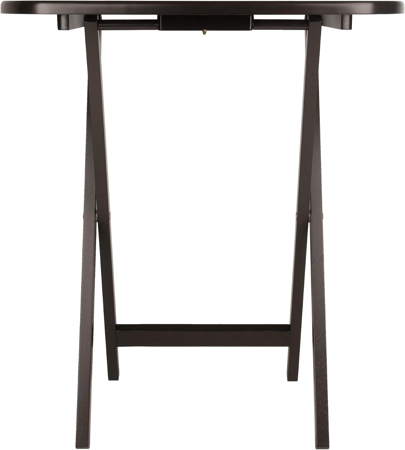 image:imageWinsome Corbett Set of 2 Oversized Foldable Snack Tables Easy to Store Portable Fold Up Table Set for Kitchen Living Room TV Dining Crafts Puzzles Work From HomeCoffee