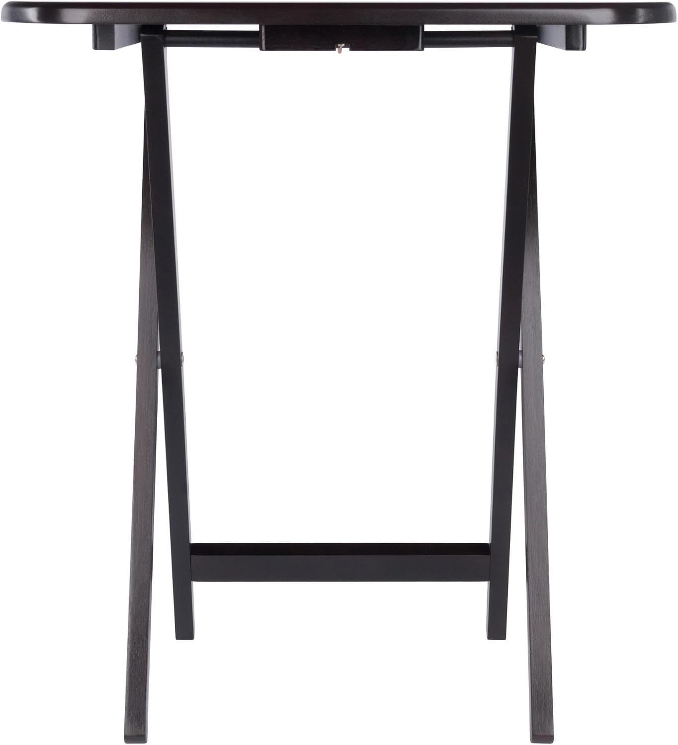 image:imageWinsome Corbett Set of 2 Oversized Foldable Snack Tables Easy to Store Portable Fold Up Table Set for Kitchen Living Room TV Dining Crafts Puzzles Work From HomeCoffee