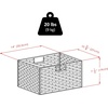 image:imageOmaha Storage Rack 4 Storage Baskets Black2 Baskets