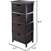 image:imageOmaha Storage Rack 4 Storage Baskets Black4 Baskets