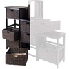 image:imageOmaha Storage Rack 4 Storage Baskets Black4 Baskets