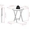 image:imageWinsome 23inch TV Table Set Brown 5Set 92532Solid