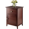 image:imageWinsome 25 x 189 x 1496Inch Wood Night StandAccent Table Brown 94215Brown