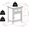 image:imageWinsome 25 x 189 x 1496Inch Wood Night StandAccent Table Brown 94215Espresso