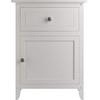 image:imageWinsome 25 x 189 x 1496Inch Wood Night StandAccent Table Brown 94215White