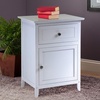 image:imageWinsome 25 x 189 x 1496Inch Wood Night StandAccent Table Brown 94215White