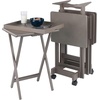 image:imageWinsome 6Piece Snack Table Walnut 94828Oyster Gray