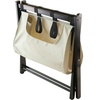 image:imageWinsome 92535 Dora Wood Foldable Luggage Rack with Removable Fabric Basket Espresso
