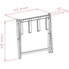 image:imageWinsome 92535 Dora Wood Foldable Luggage Rack with Removable Fabric Basket Espresso