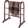 image:imageWinsome 94326 Wood Quilt Rack With 6 Rungs Antique WalnutStorage