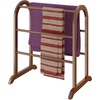 image:imageWinsome 94326 Wood Quilt Rack With 6 Rungs Antique WalnutStorage