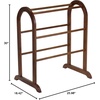 image:imageWinsome 94326 Wood Quilt Rack With 6 Rungs Antique WalnutStorage