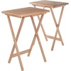 image:imageWinsome Alex Set of 2 Foldable Snack Tables Easy to Store Small Portable Fold Up Table Set for Kitchen Living Room TV Dining Crafts Puzzles Work From Home