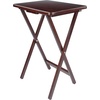 image:imageWinsome Alex Set of 4 Foldable Snack Tables Easy to Store Small Portable Fold Up Table Set for Kitchen Living Room TV Dining Crafts Puzzles Work From Home