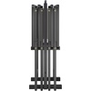 image:imageWinsome Alex Set of 4 Foldable Snack Tables with Storage Rack 26 in Black Easy to Store Portable Fold Up Table Set for Kitchen Living Room TV Dining Crafts Puzzles Work From Home