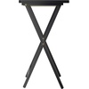 image:imageWinsome Alex Set of 4 Foldable Snack Tables with Storage Rack 26 in Black Easy to Store Portable Fold Up Table Set for Kitchen Living Room TV Dining Crafts Puzzles Work From Home