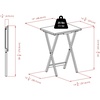 image:imageWinsome Alex Set of 4 Foldable Snack Tables with Storage Rack 26 in Black Easy to Store Portable Fold Up Table Set for Kitchen Living Room TV Dining Crafts Puzzles Work From Home