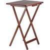 image:imageWinsome Alex Set of 4 Foldable Snack Tables with Storage Rack in Walnut Easy to Store Portable Fold Up Table Set for Kitchen Living Room TV Dining Crafts Puzzles Work From Home