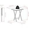 image:imageWinsome Anila Snack Table Set with Storage Rack Fan Shaped for Living Room 26 Coffee Set of 4 Tables