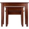 image:imageWinsome Bradley Nesting Tables for Living Room Walnut Set of 3