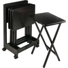 image:imageWinsome Brienda Snack Table Set with Flip Top Mobile Stand for Living Room Patio 32 Coffee Set of 4 TablesCoffee