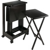 image:imageWinsome Brienda Snack Table Set with Flip Top Mobile Stand for Living Room Patio 32 Coffee Set of 4 TablesCoffee
