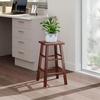 image:imageWinsome Carrick Counter Stool with Footrests 24 High 14 Wide TeakWalnut