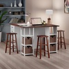 image:imageWinsome Carrick Counter Stool with Footrests 24 High 14 Wide TeakWalnut