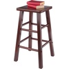 image:imageWinsome Carrick Counter Stool with Footrests 24 High 14 Wide TeakWalnut