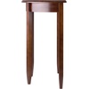 image:imageWinsome Concord Half Moon Accent Table for Living Room Hallway Walnut