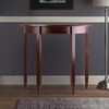 image:imageWinsome Concord Half Moon Accent Table for Living Room Hallway Walnut