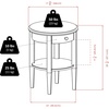 image:imageWinsome Concord Occasional Table Small End Table with Shelf Storage Practical and Elegant Living Room Decor Stylish Furniture Essentials for New Homes ApartmentsTable