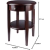 image:imageWinsome Concord Occasional Table Small End Table with Shelf Storage Practical and Elegant Living Room Decor Stylish Furniture Essentials for New Homes ApartmentsTable