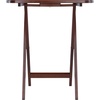 image:imageWinsome Corbett Set of 2 Oversized Foldable Snack Tables Easy to Store Portable Fold Up Table Set for Kitchen Living Room TV Dining Crafts Puzzles Work From HomeAntique Walnut