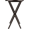 image:imageWinsome Corbett Set of 2 Oversized Foldable Snack Tables Easy to Store Portable Fold Up Table Set for Kitchen Living Room TV Dining Crafts Puzzles Work From HomeCoffee