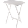 image:imageWinsome Corbett Set of 2 Oversized Foldable Snack Tables Easy to Store Portable Fold Up Table Set for Kitchen Living Room TV Dining Crafts Puzzles Work From HomeWhite