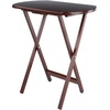 image:imageWinsome Corbett Set of 2 Oversized Foldable Snack Tables Easy to Store Portable Fold Up Table Set for Kitchen Living Room TV Dining Crafts Puzzles Work From HomeAntique Walnut