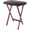image:imageWinsome Corbett Set of 2 Oversized Foldable Snack Tables Easy to Store Portable Fold Up Table Set for Kitchen Living Room TV Dining Crafts Puzzles Work From HomeWalnut