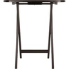 image:imageWinsome Corbett Set of 2 Oversized Foldable Snack Tables Easy to Store Portable Fold Up Table Set for Kitchen Living Room TV Dining Crafts Puzzles Work From HomeCoffee