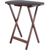 image:imageWinsome Corbett Set of 2 Oversized Foldable Snack Tables Easy to Store Portable Fold Up Table Set for Kitchen Living Room TV Dining Crafts Puzzles Work From HomeAntique Walnut