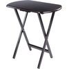 image:imageWinsome Corbett Set of 2 Oversized Foldable Snack Tables Easy to Store Portable Fold Up Table Set for Kitchen Living Room TV Dining Crafts Puzzles Work From HomeCoffee