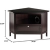 image:imageWinsome Corner TV Stand Screens up to 27 Espresso 92634
