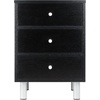 image:imageWinsome Daniel Accent Table Classic Bedside Nightstand with 3 Drawers End Table with Storage for Couches in Living Room Functional Furniture for Bedroom Office