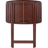 image:imageWinsome Darlene Set of 2 Foldable Snack Tables 26 in Walnut Easy to Store Portable Fold Up Table Set for Kitchen Living Room TV Dining Crafts Puzzles Work From Home