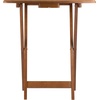 image:imageWinsome Dylan Set of 4 Oversized Foldable Snack Tables with Storage Rack 26 in Espresso Easy to Store Portable Fold Up Table Set for Kitchen Living Room TV Dining Crafts Puzzles Work From HomeTeak