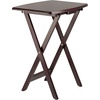 image:imageWinsome Dylan Set of 4 Oversized Foldable Snack Tables with Storage Rack 26 in Espresso Easy to Store Portable Fold Up Table Set for Kitchen Living Room TV Dining Crafts Puzzles Work From HomeEspresso
