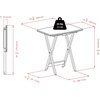 image:imageWinsome Dylan Set of 4 Oversized Foldable Snack Tables with Storage Rack 26 in Espresso Easy to Store Portable Fold Up Table Set for Kitchen Living Room TV Dining Crafts Puzzles Work From HomeTeak