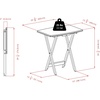 image:imageWinsome Dylan Set of 4 Oversized Foldable Snack Tables with Storage Rack 26 in Espresso Easy to Store Portable Fold Up Table Set for Kitchen Living Room TV Dining Crafts Puzzles Work From HomeWalnut