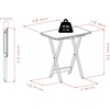 image:imageWinsome Dylan Set of 4 Oversized Foldable Snack Tables with Storage Rack 26 in Espresso Easy to Store Portable Fold Up Table Set for Kitchen Living Room TV Dining Crafts Puzzles Work From HomeEspresso